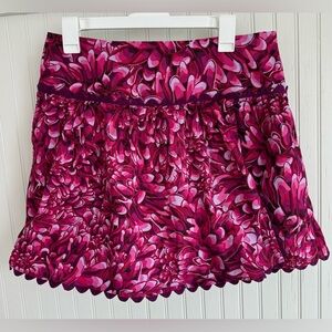 Kika Vargas Pink Floral Mini Skirt Size 12
